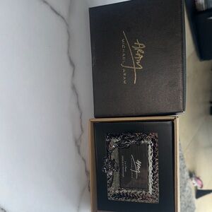 Michael Aram Silver and Black Textured Frame